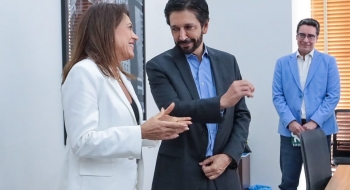 Gracinha se reúne com prefeito de São Paulo e troca experiências na área social
